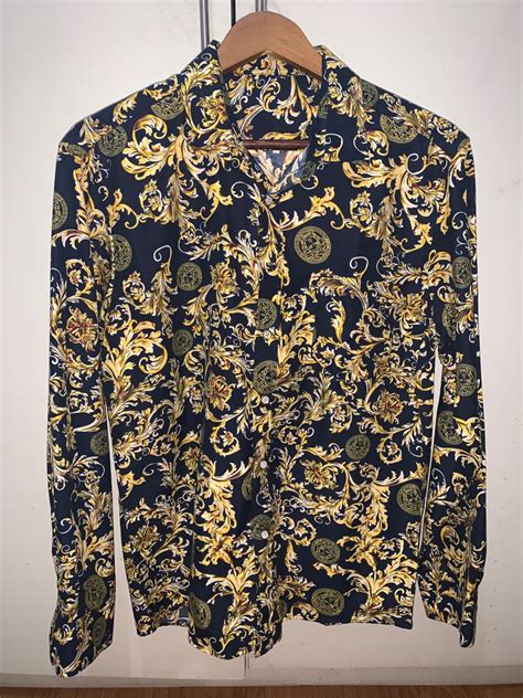 men versace polo|Versace long sleeves polo shirts.